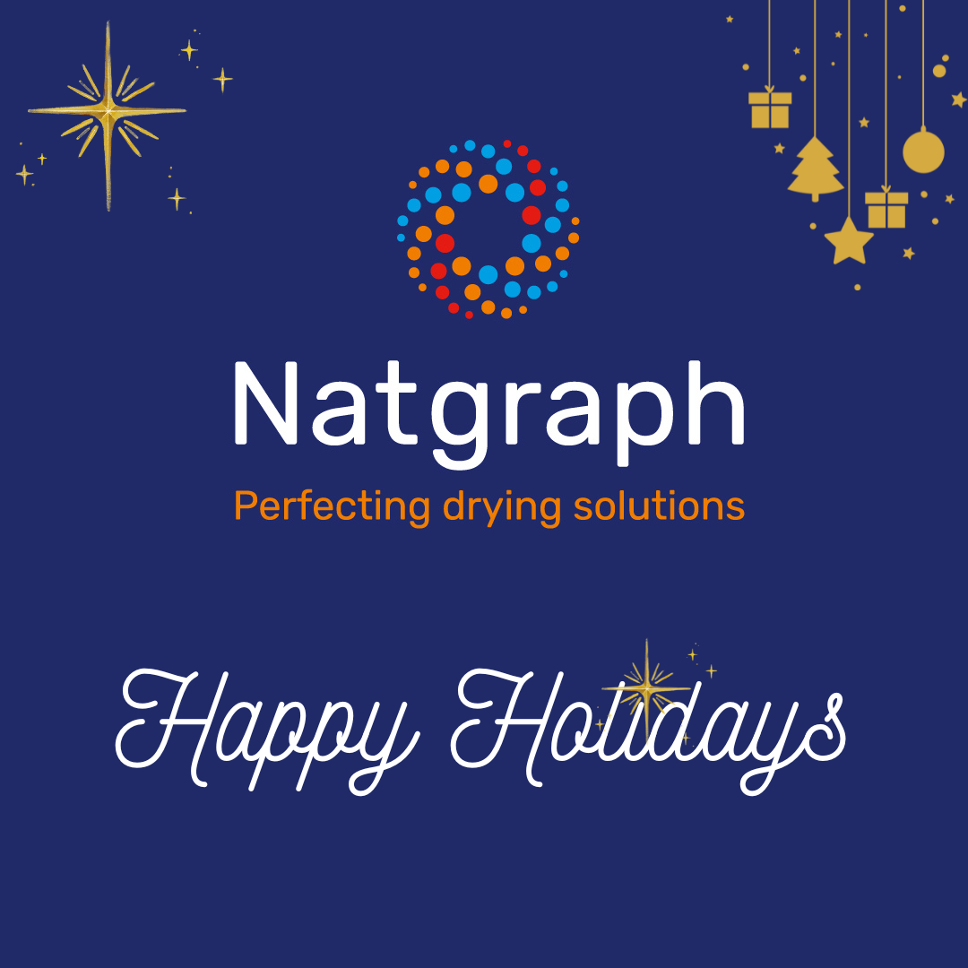 Merry Christmas and Happy New Year from the Natgraph team, industrial drying, curing and chilling solutions provider