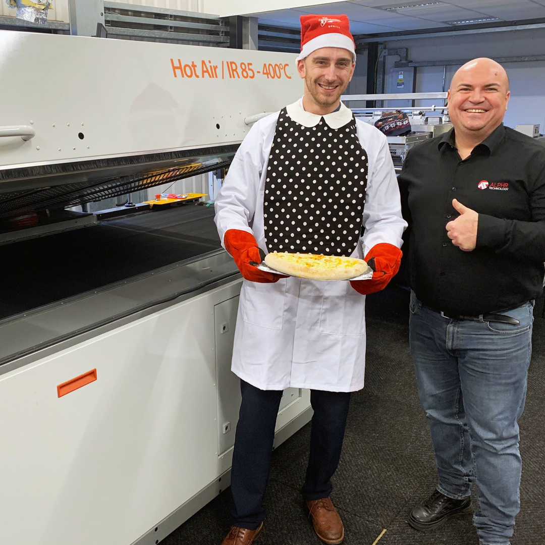 Natgraph's Industrial Drying, Curing and Chilling In-House Test Facility put to the test baking pizza